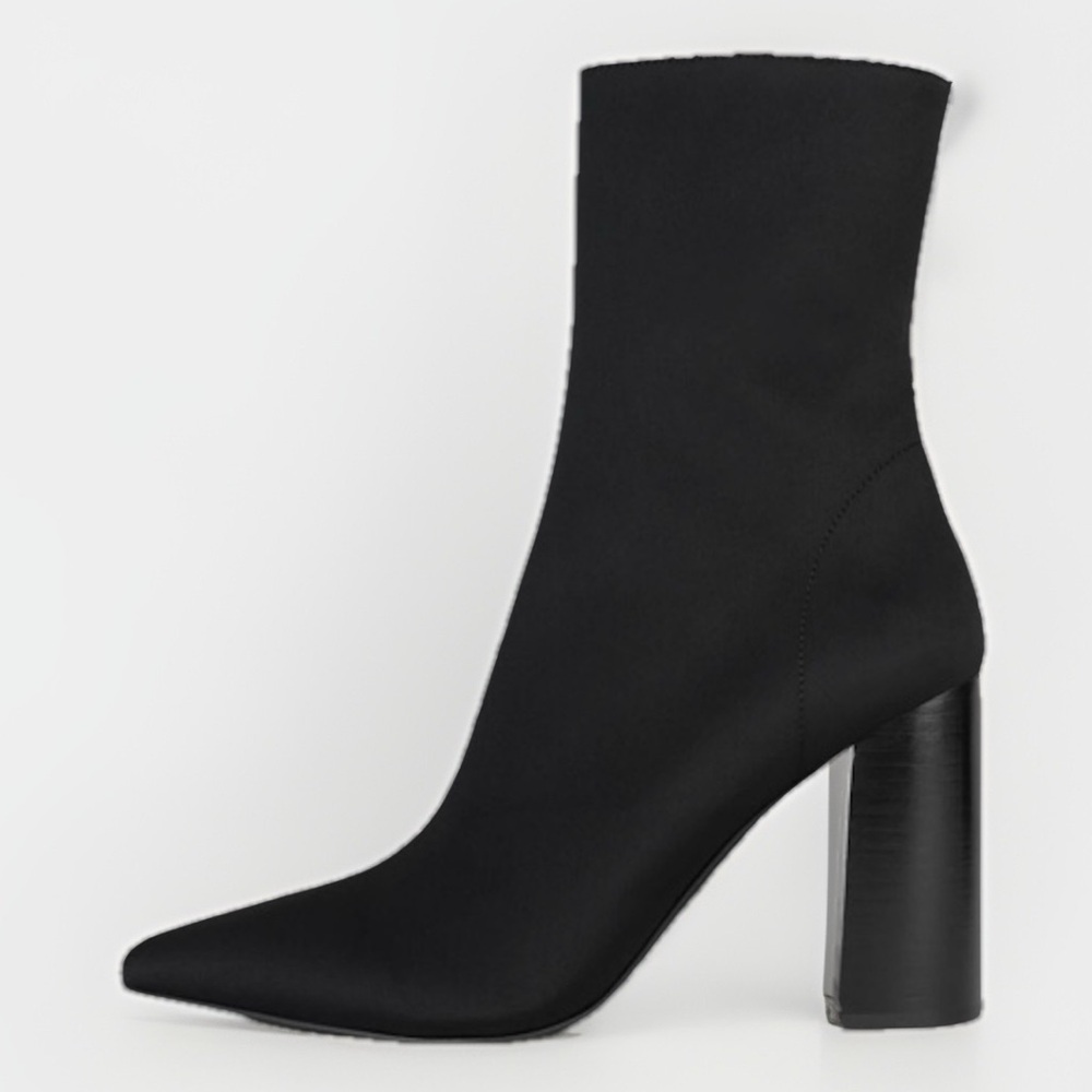 Jeffrey Campbell Women's SIREN Stretch Pointed Toe Boots Black Size 7.5M - Picture 2 of 8